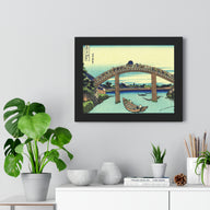 Under Mannen Bridge at Fukagawa - Katsushika Hokusai