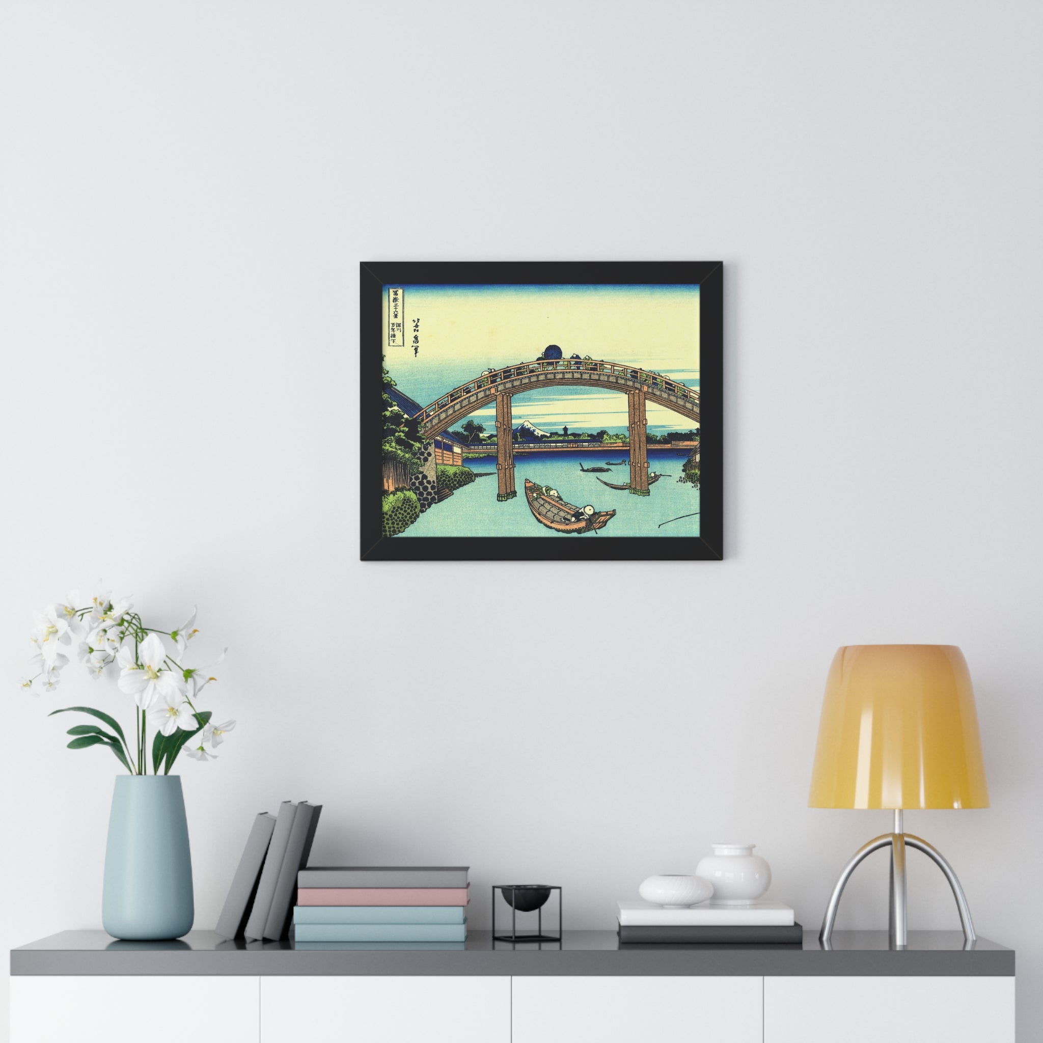 Under Mannen Bridge at Fukagawa - Katsushika Hokusai