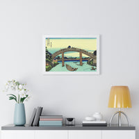 Under Mannen Bridge at Fukagawa - Katsushika Hokusai