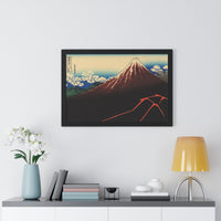 Rainstorm Beneath the Summit - Katsushika Hokusai