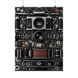 Analog Camera Exploded View Poster