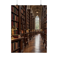 Quiet Library Aisle Poster