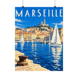 Marseille Harbor Poster