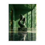 Jade Abstract Sculpture Poster
