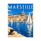 Marseille Harbor Poster
