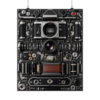 Analog Camera Exploded View Poster