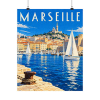Marseille Harbor Poster