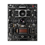 Analog Camera Exploded View Poster