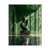 Jade Abstract Sculpture Poster