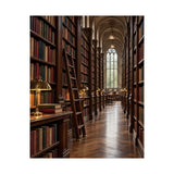 Quiet Library Aisle Poster