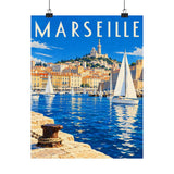 Marseille Harbor Poster