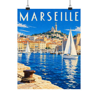 Marseille Harbor Poster