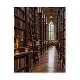 Quiet Library Aisle Poster
