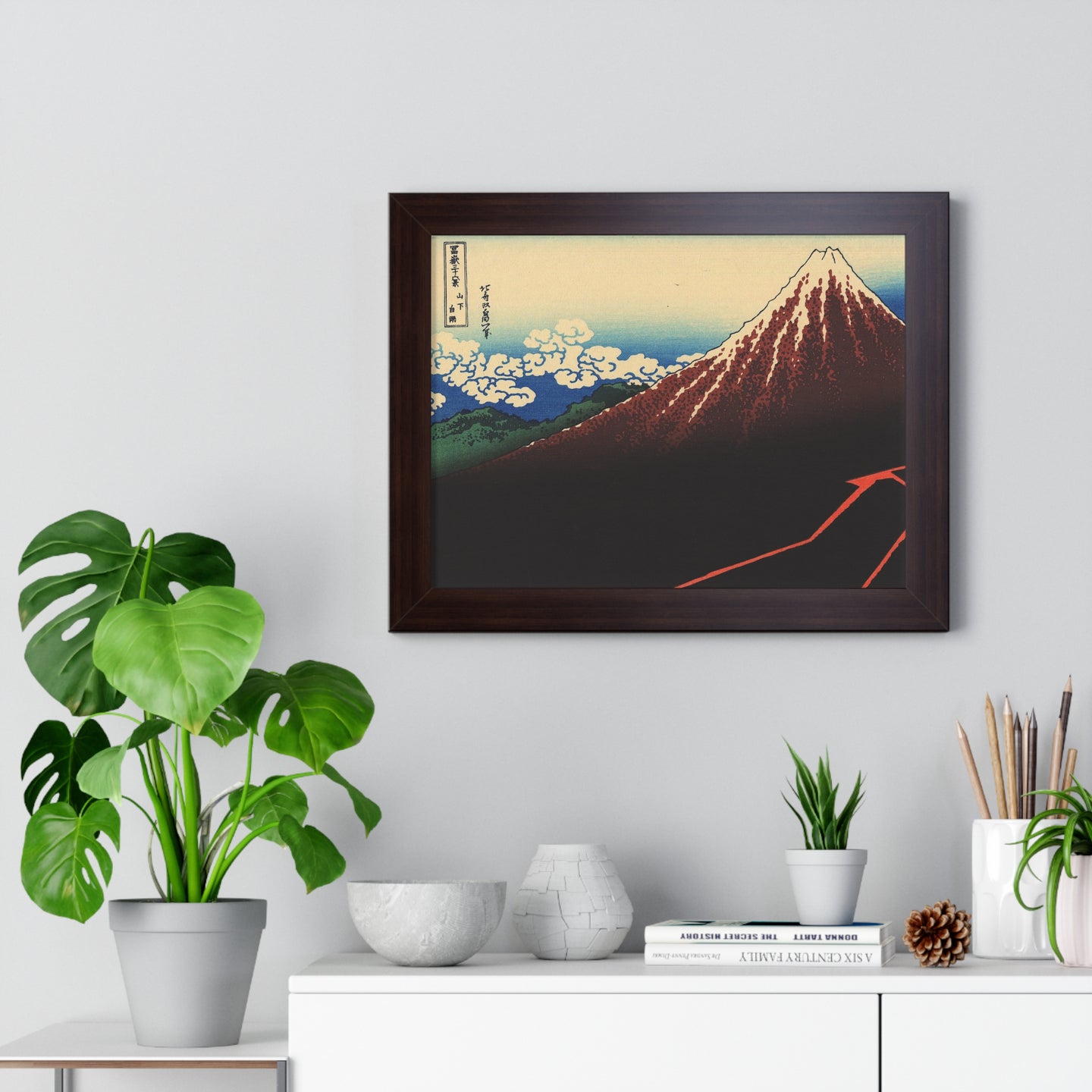 Rainstorm Beneath the Summit - Katsushika Hokusai