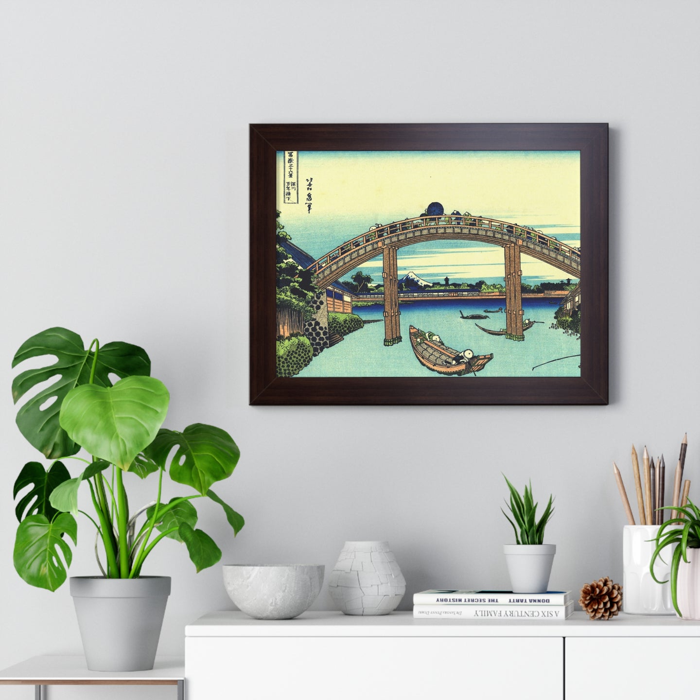 Under Mannen Bridge at Fukagawa - Katsushika Hokusai
