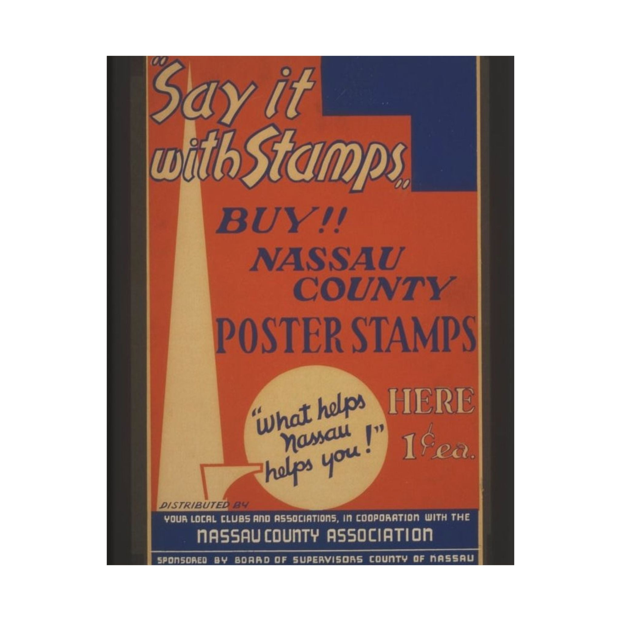 Say It With Stamps - Work Projects Administration Poster
