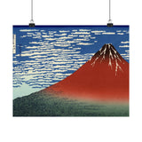 South Wind, Clear Sky (Red Fuji) - Katsushika Hokusai Poster