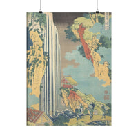 Ono Waterfall on the Kisokaidō - Hokusai Poster
