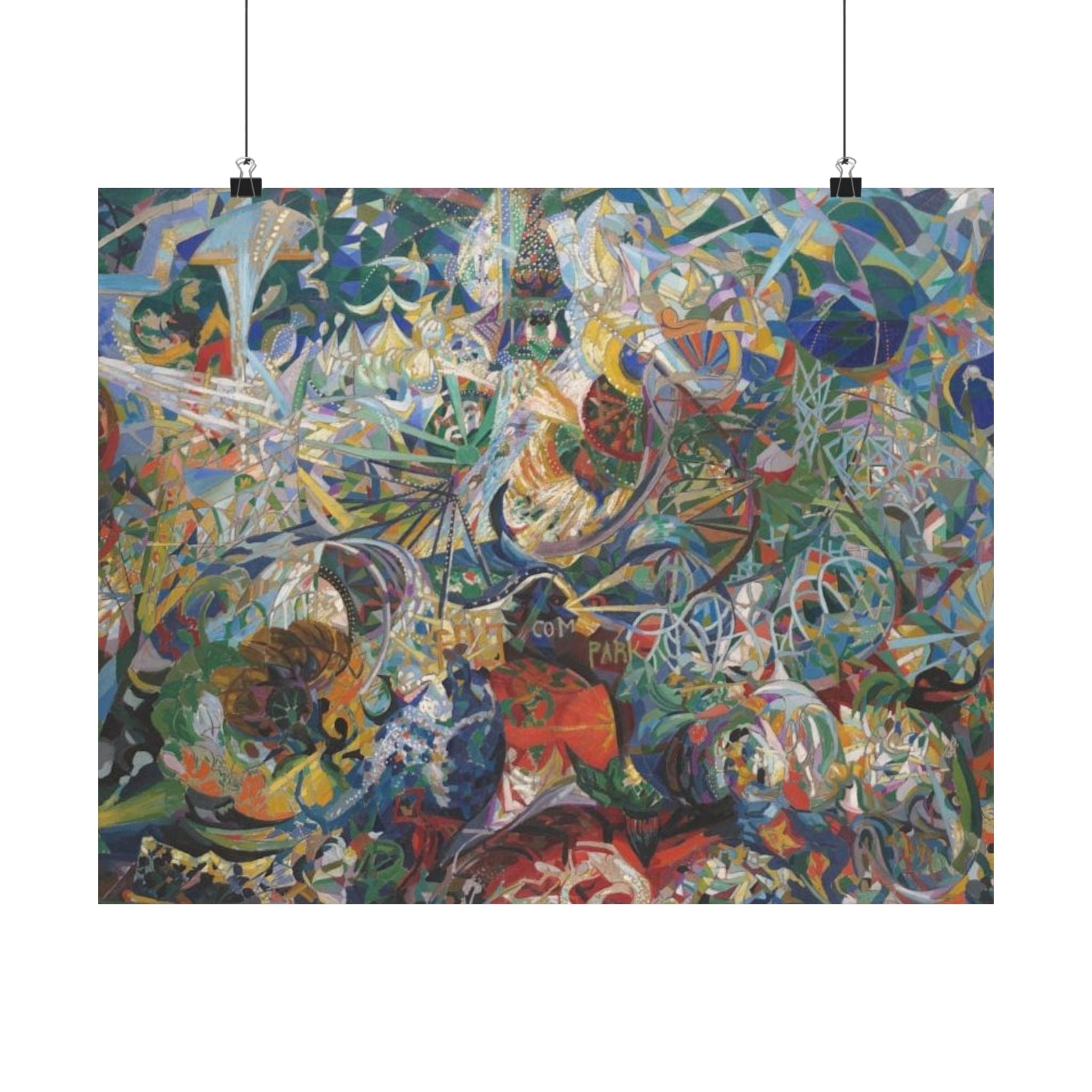 Battle of Lights, Coney Island, Mardi Gras - Joseph Stella Poster