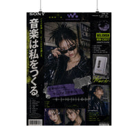 Walkman Noir Portrait Poster