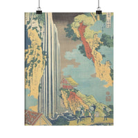 Ono Waterfall on the Kisokaidō - Hokusai Poster
