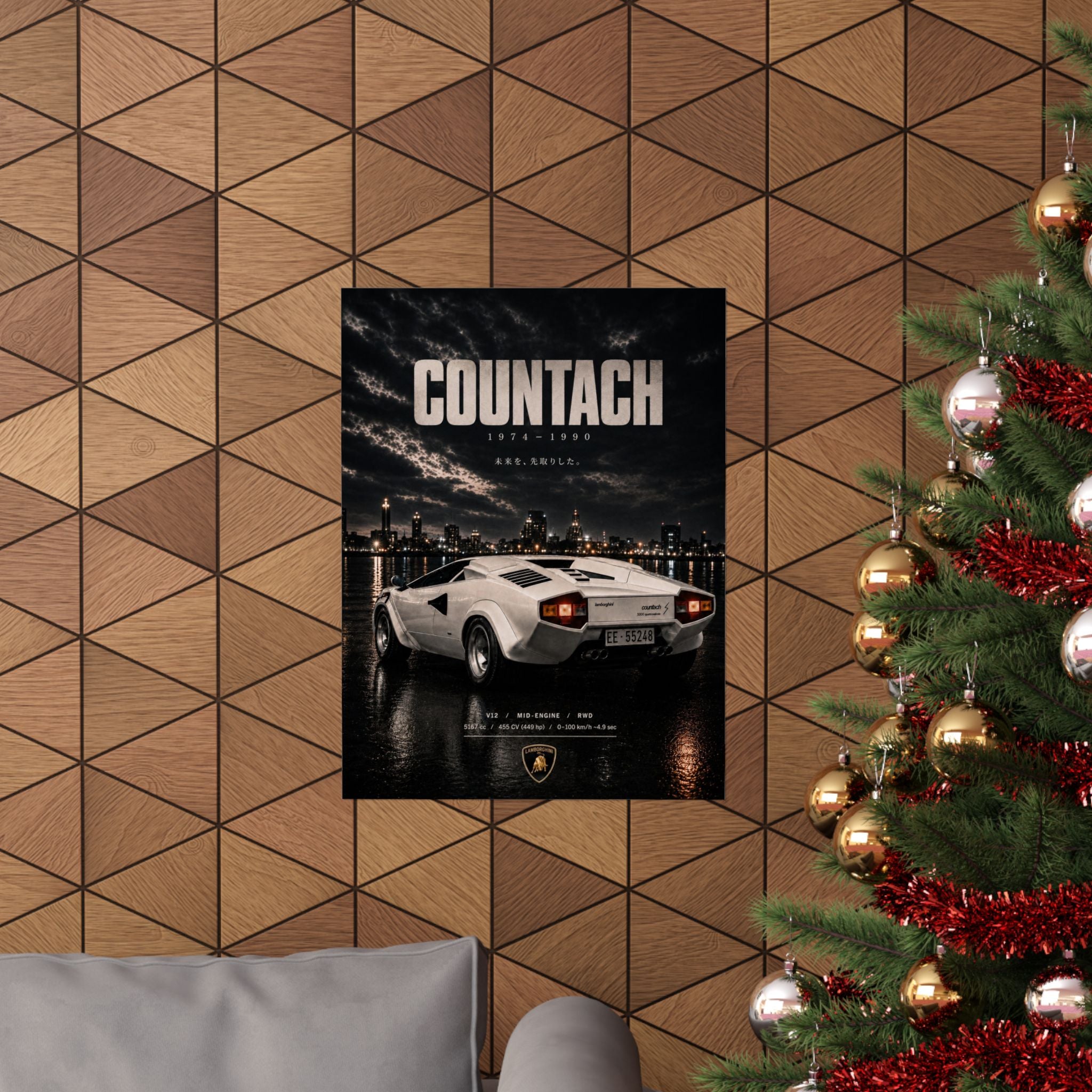 Countach Lamborghini — Matte Art Poster