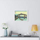 Under Mannen Bridge at Fukagawa - Katsushika Hokusai