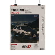 AE86 Night Drive Poster
