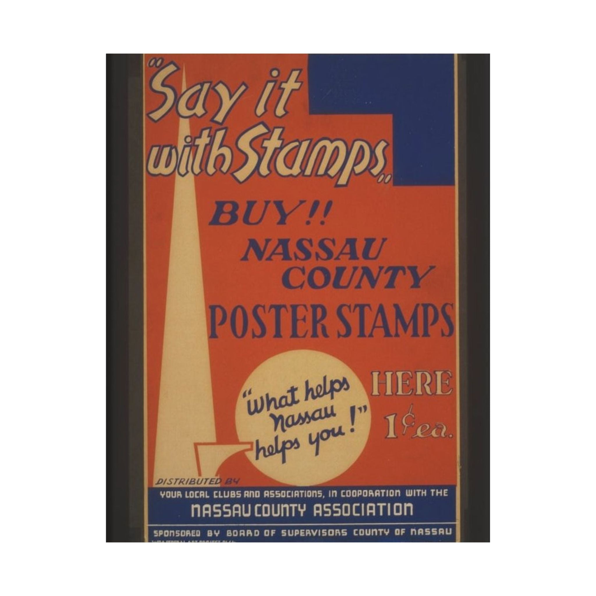 Say It With Stamps - Work Projects Administration Poster