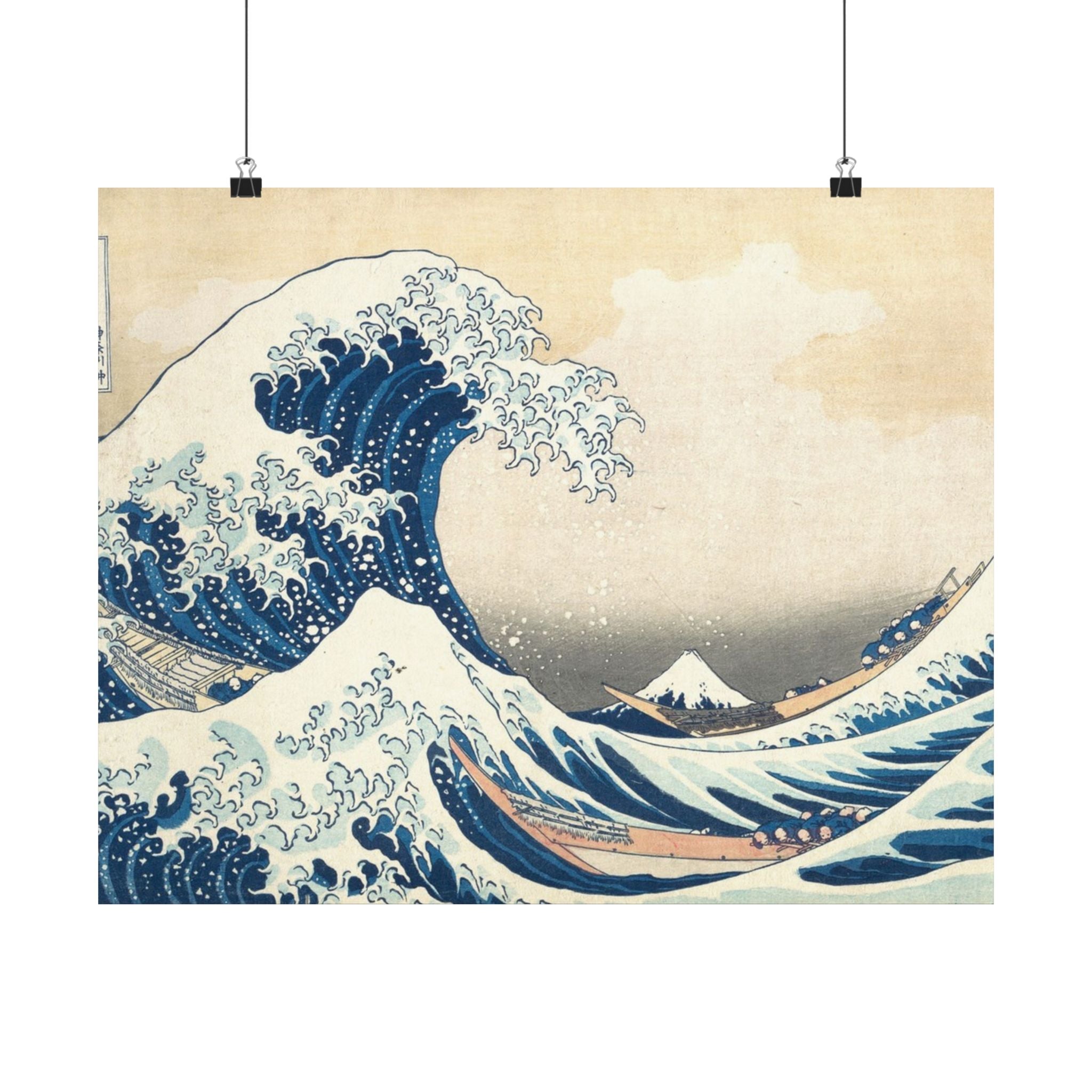 Tsunami - Katsushika Hokusai Poster