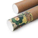 The Circular Pine Trees of Aoyama - Katsushika Hokusai Poster