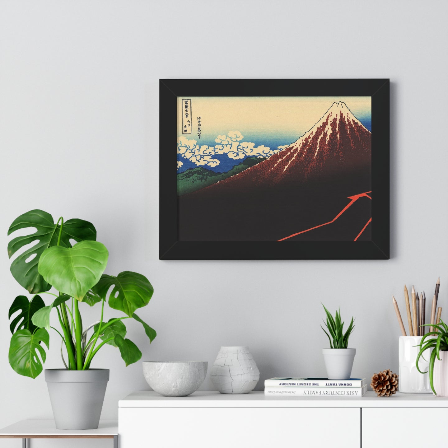 Rainstorm Beneath the Summit - Katsushika Hokusai