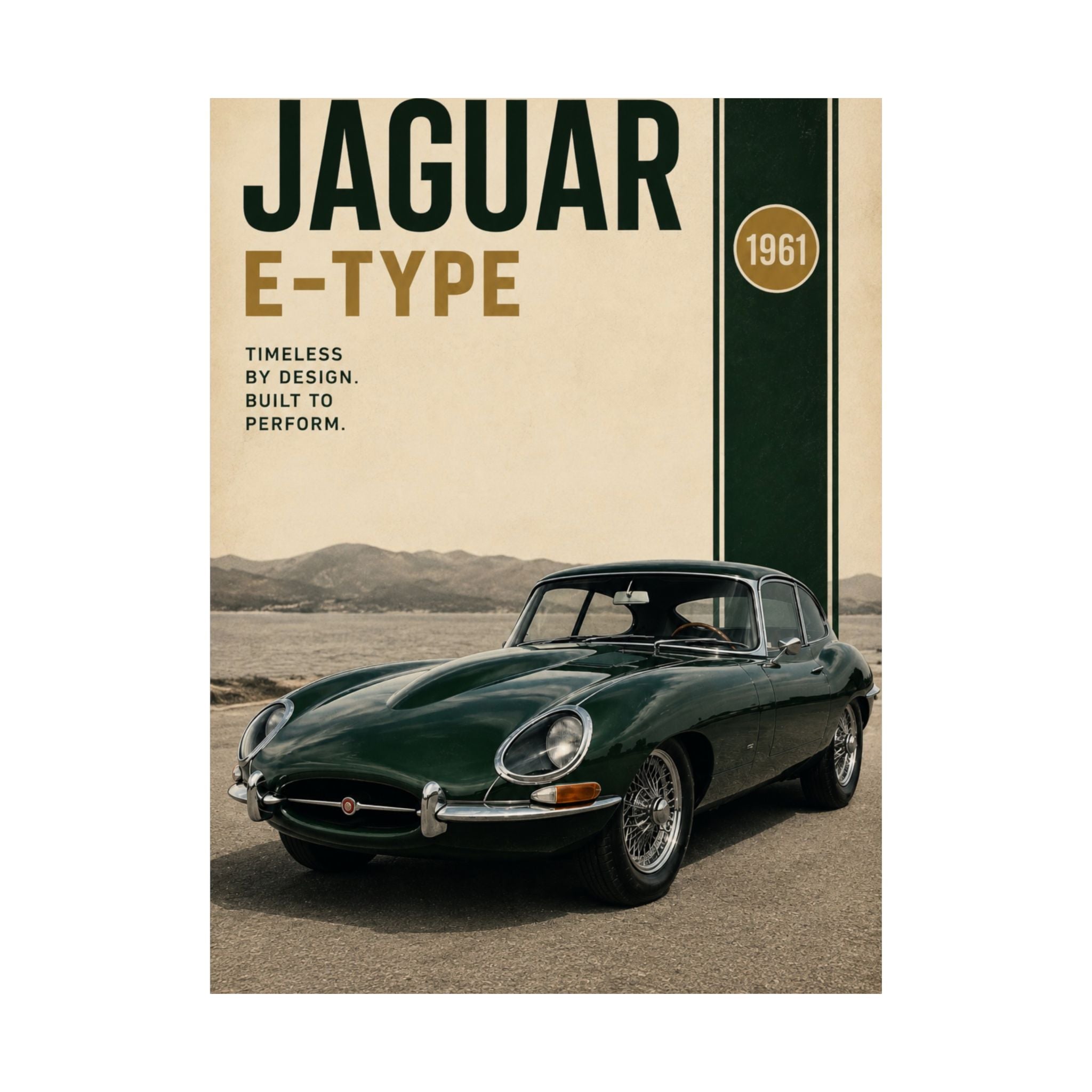Jaguar E-Type Poster