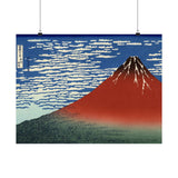 South Wind, Clear Sky (Red Fuji) - Katsushika Hokusai Poster
