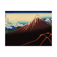 Rainstorm Beneath the Summit - Katsushika Hokusai Poster