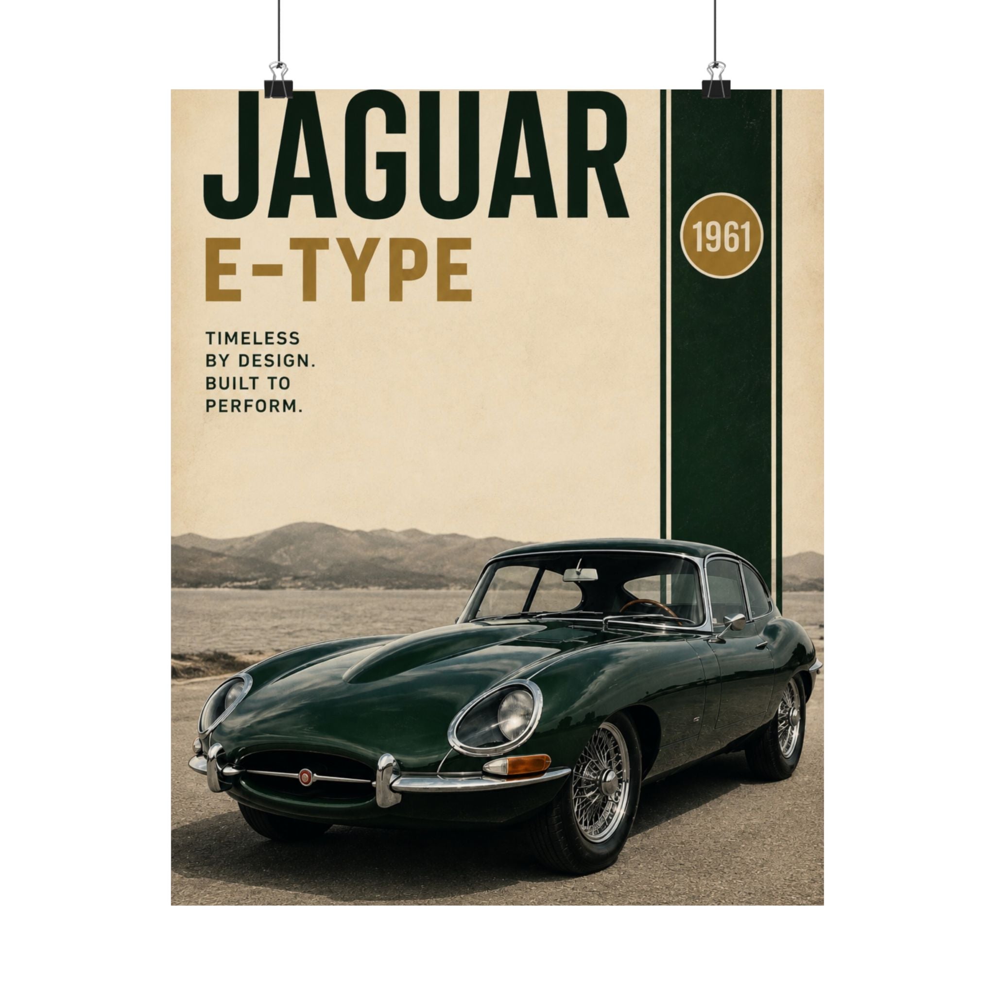 Jaguar E-Type Poster