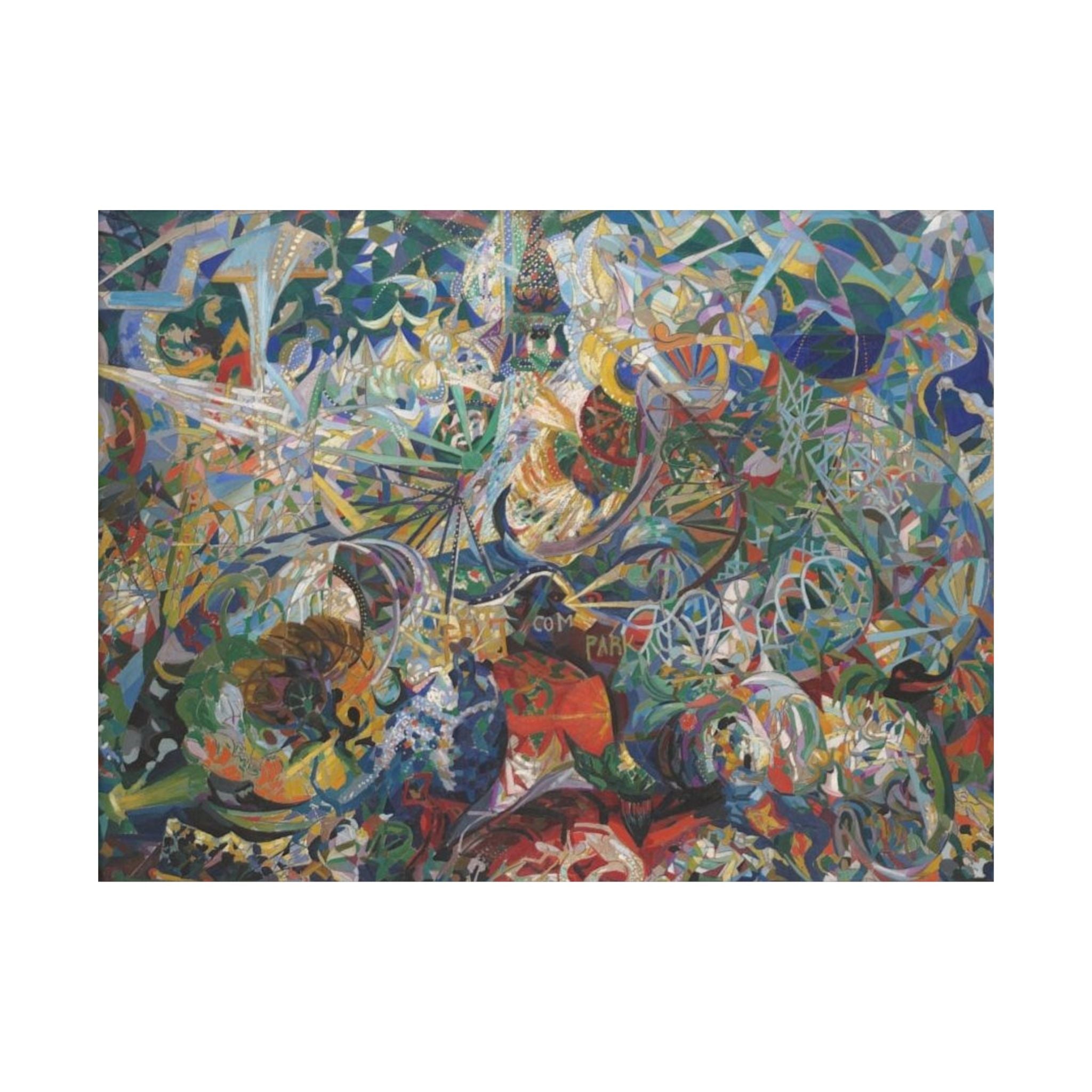 Battle of Lights, Coney Island, Mardi Gras - Joseph Stella Poster