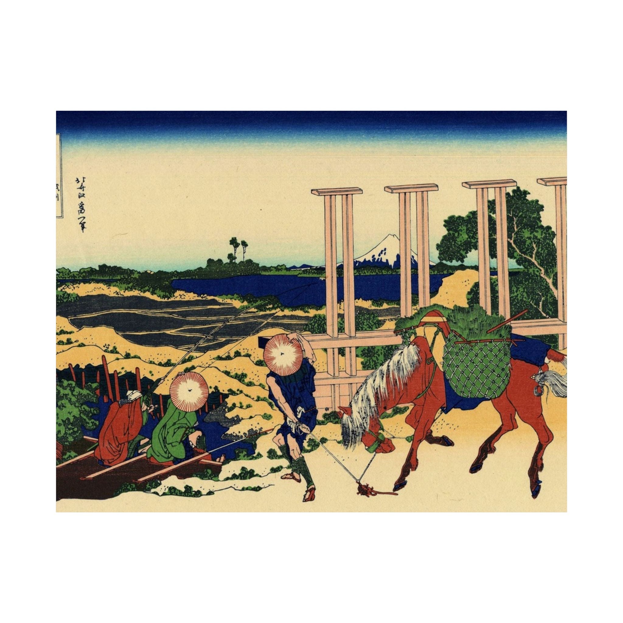 Senju, Musashi Province - Katsushika Hokusai Poster