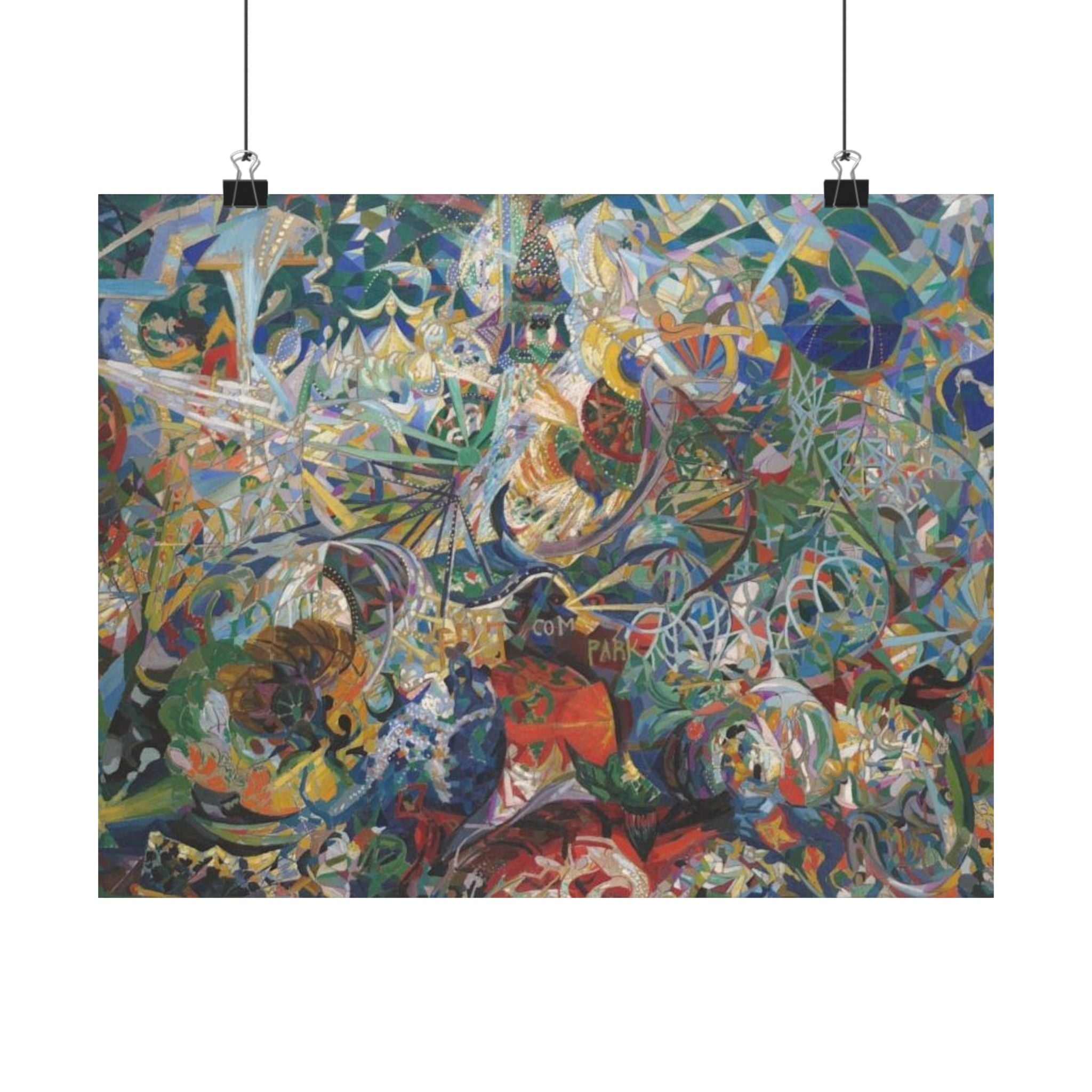 Battle of Lights, Coney Island, Mardi Gras - Joseph Stella Poster