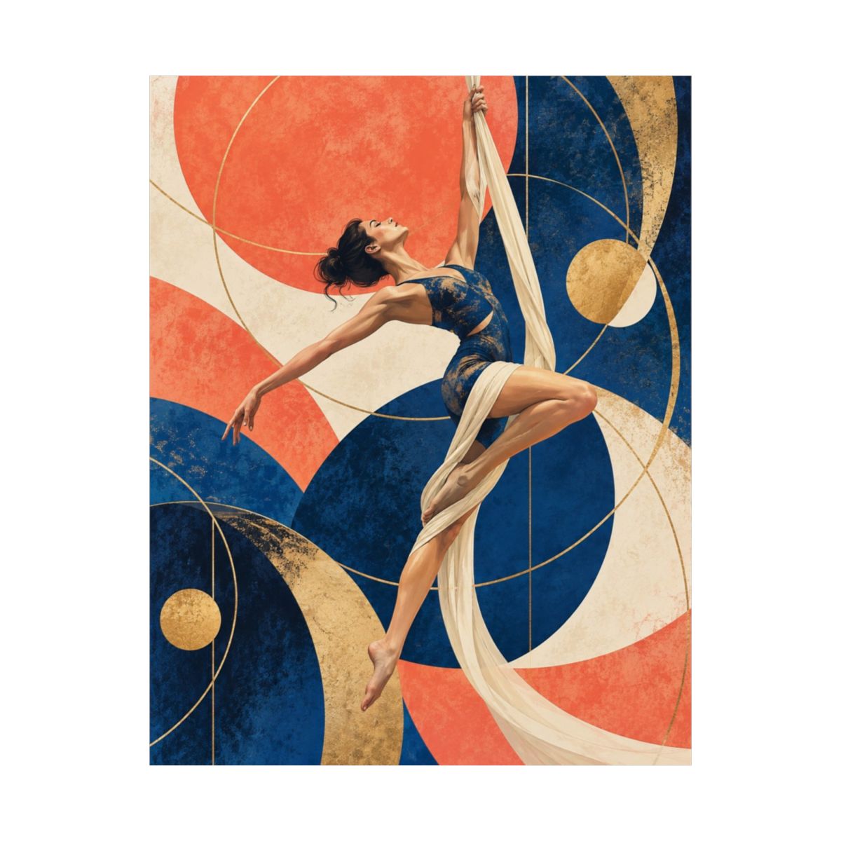 Aerialist in Abstract Orbits Poster product view 8
