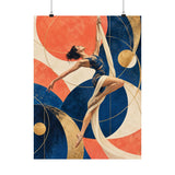 Aerialist in Abstract Orbits Poster product view 1