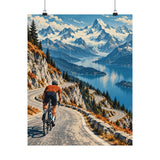 Alpine Cyclist Climb Poster product view 4