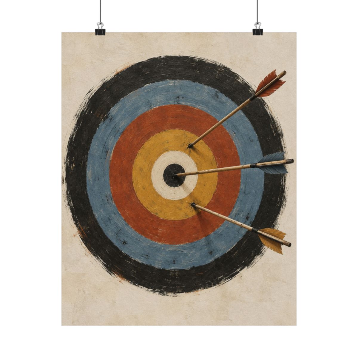 Archery Target Abstraction Poster product view 4