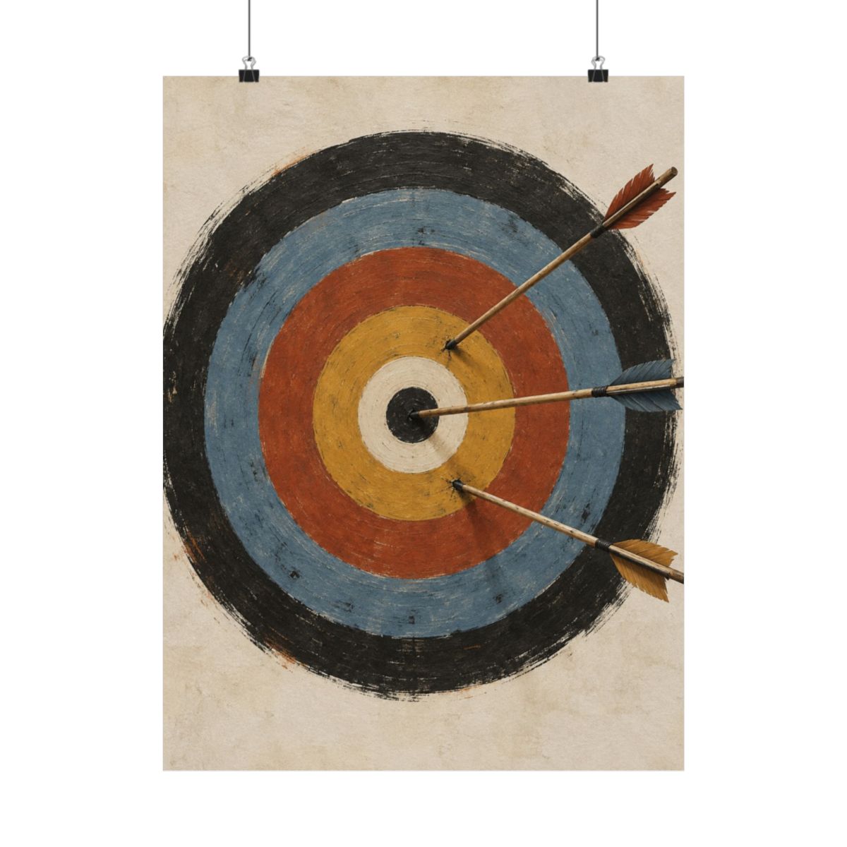 Archery Target Abstraction Poster product view 1