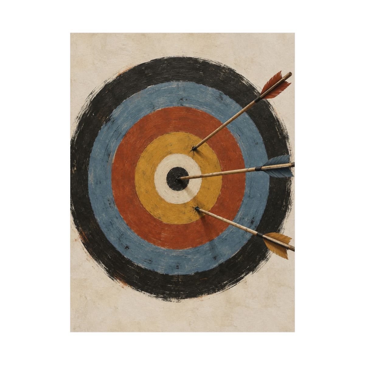 Archery Target Abstraction Poster product view 2