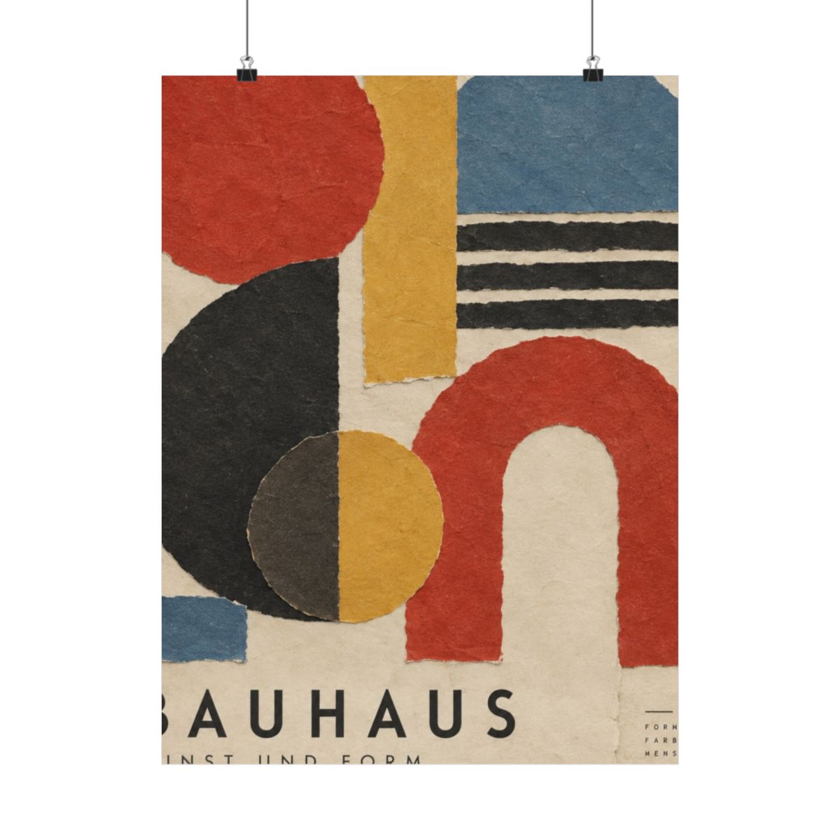 Bauhaus Abstract Shapes Poster product view 1