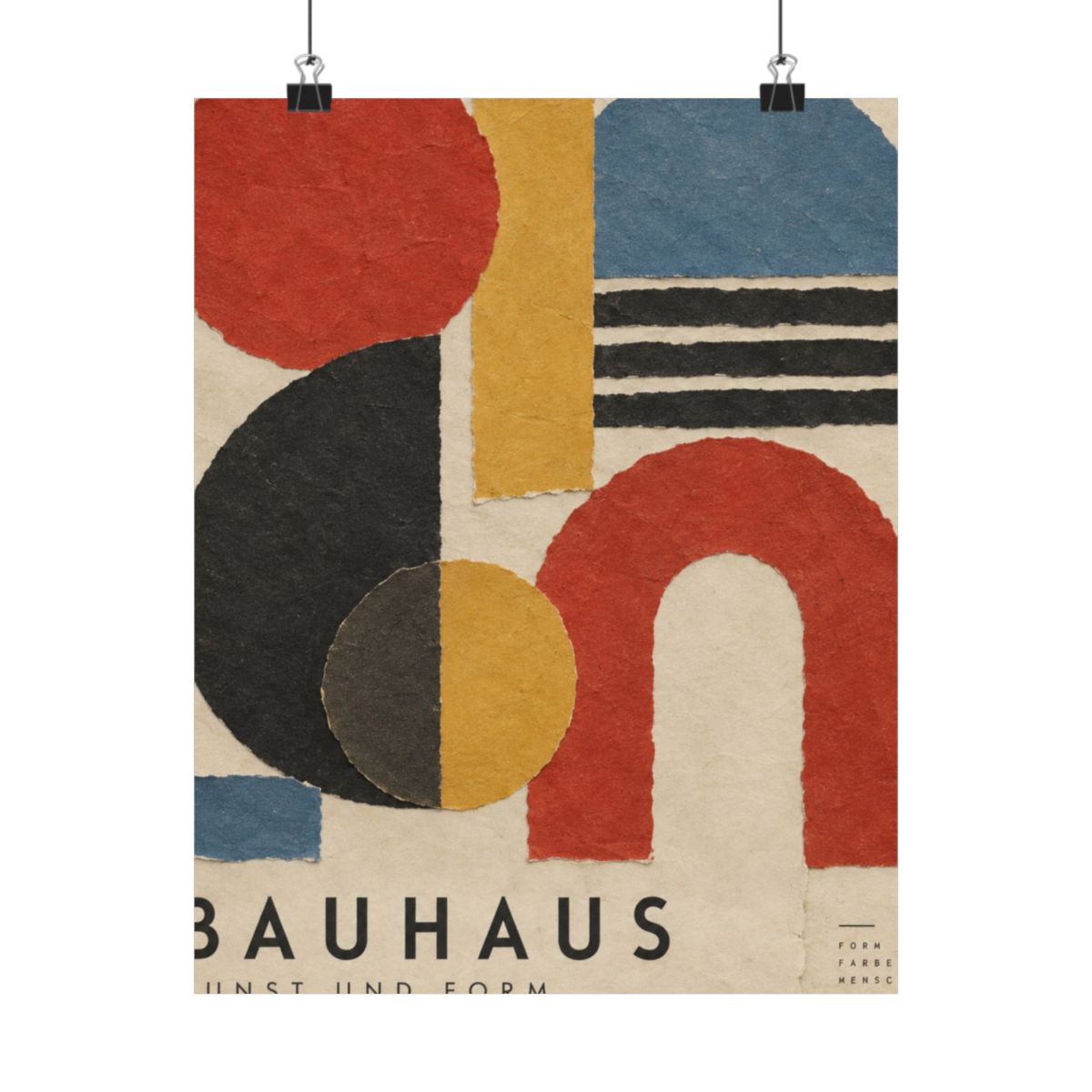 Bauhaus Abstract Shapes Poster product view 7