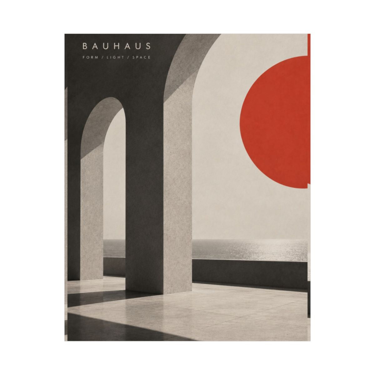 Bauhaus Arches Sunset Poster product view 5