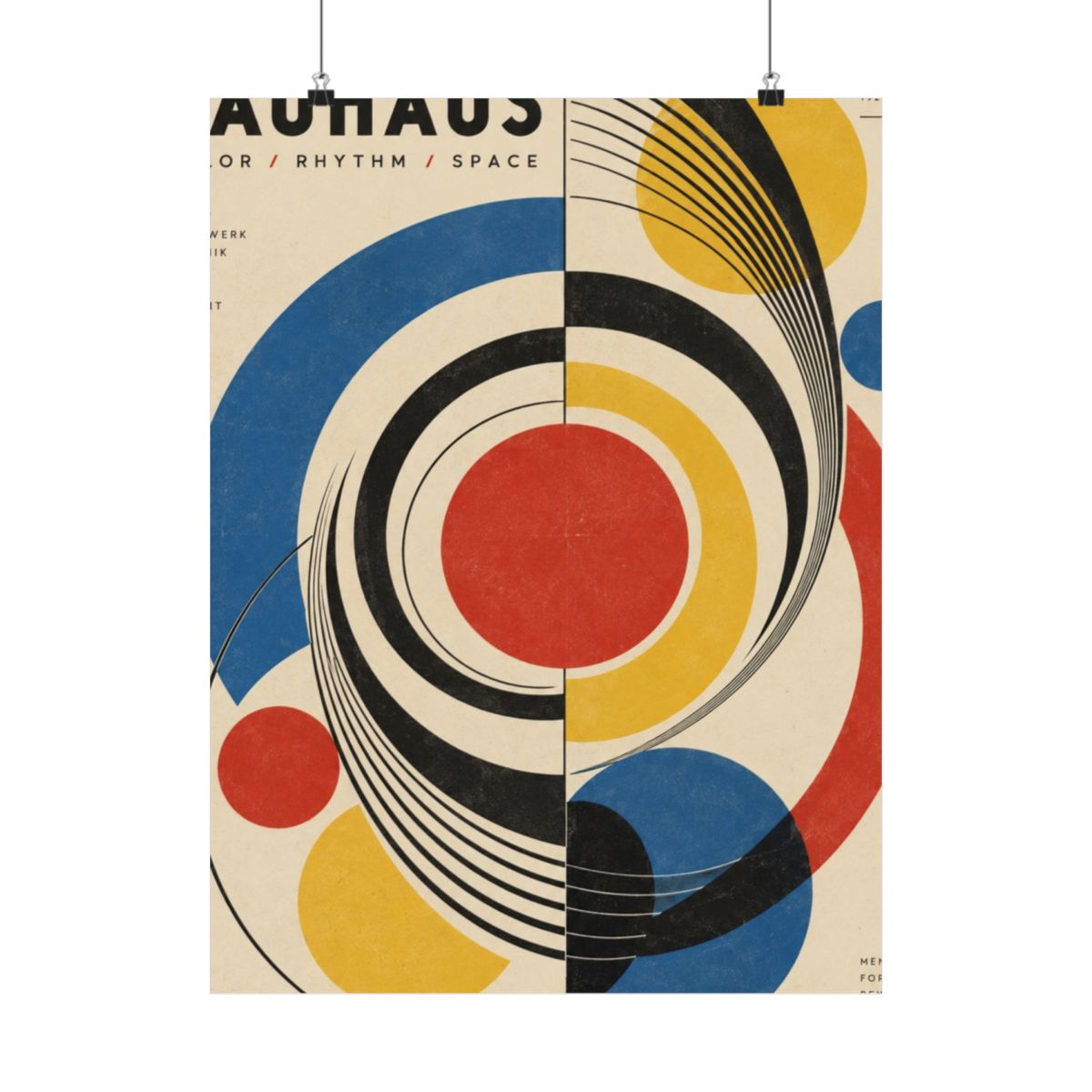 Bauhaus Color Rhythm Poster product view 1