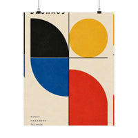 Bauhaus Geometric Quadrants Poster product view 4